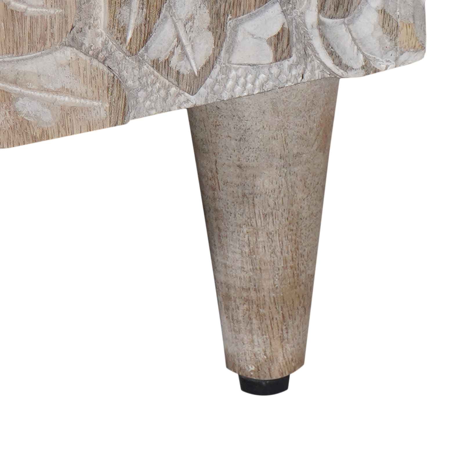 vidaXL Bufet z półką z drzwiami Biały 90 x 33,5 x 75 cm Drewno z mango