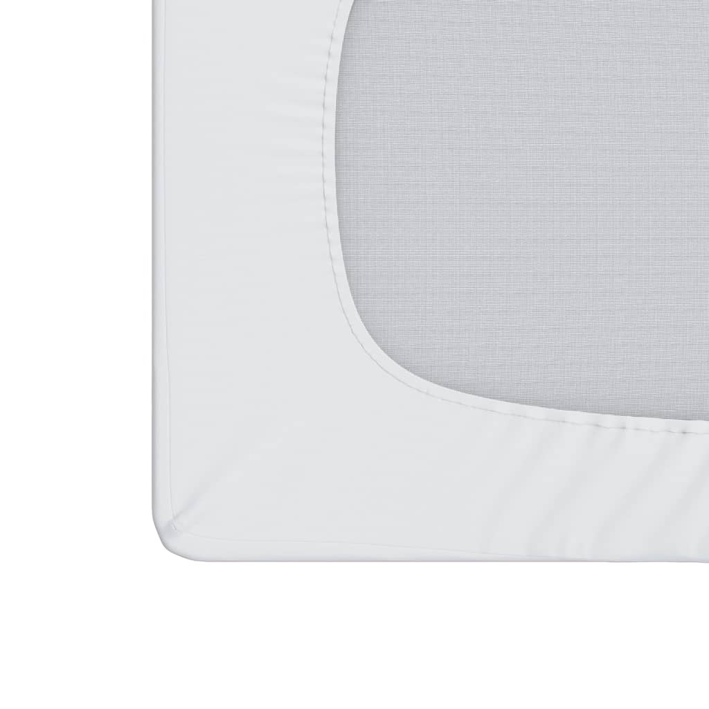 vidaXL Ochraniacz na materac, biały, 120x200 cm, wodoodporny