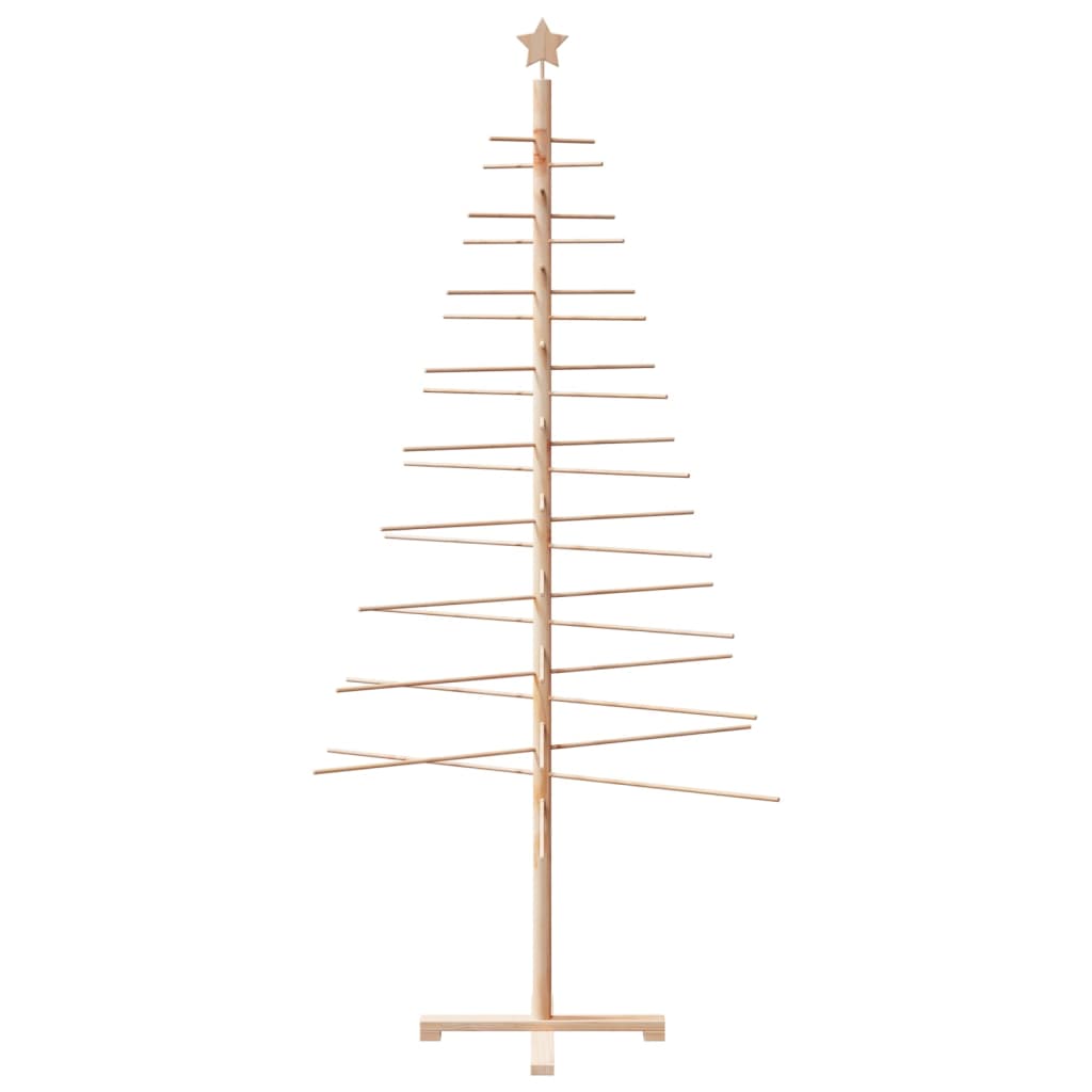 vidaXL Drewniana choinka do udekorowania, 210 cm, lite drewno sosnowe