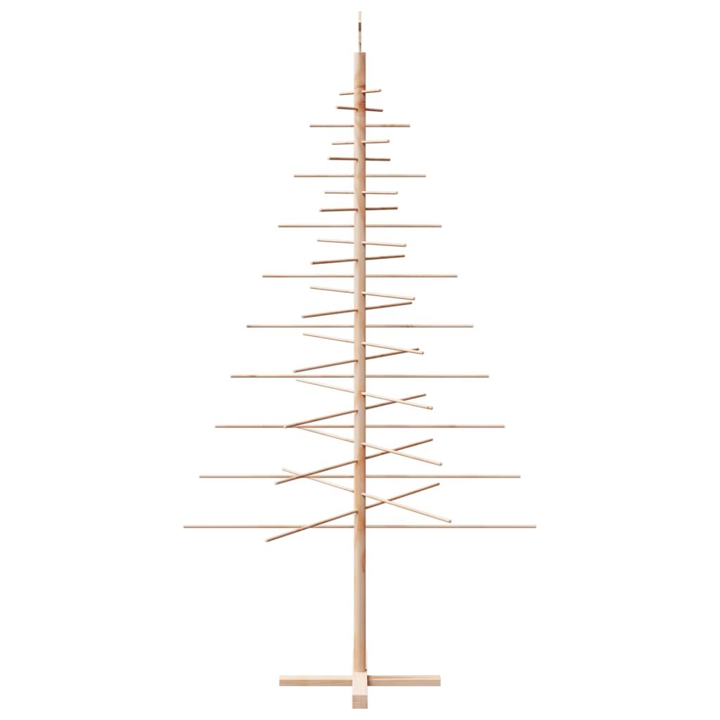 vidaXL Drewniana choinka do udekorowania, 210 cm, lite drewno sosnowe