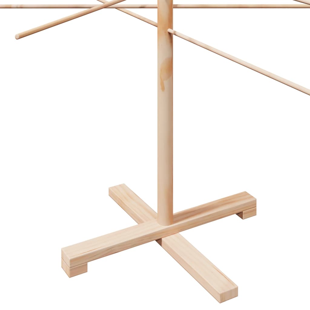 vidaXL Drewniana choinka do udekorowania, 210 cm, lite drewno sosnowe