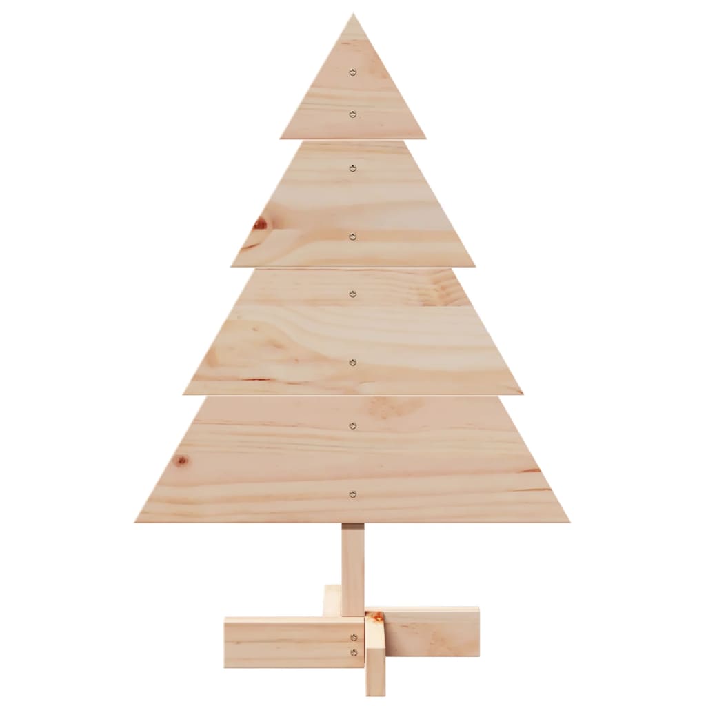 vidaXL Drewniana choinka do udekorowania, 70 cm, lite drewno sosnowe