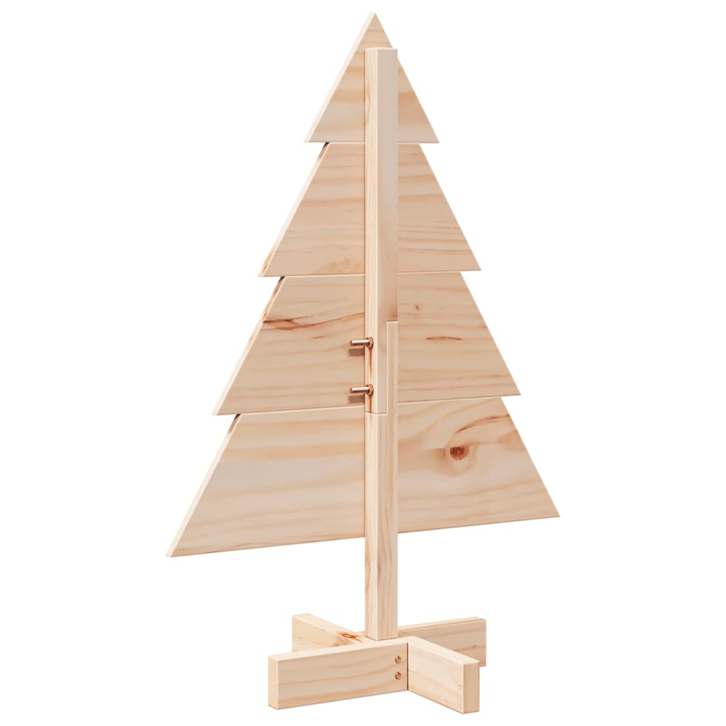 vidaXL Drewniana choinka do udekorowania, 70 cm, lite drewno sosnowe