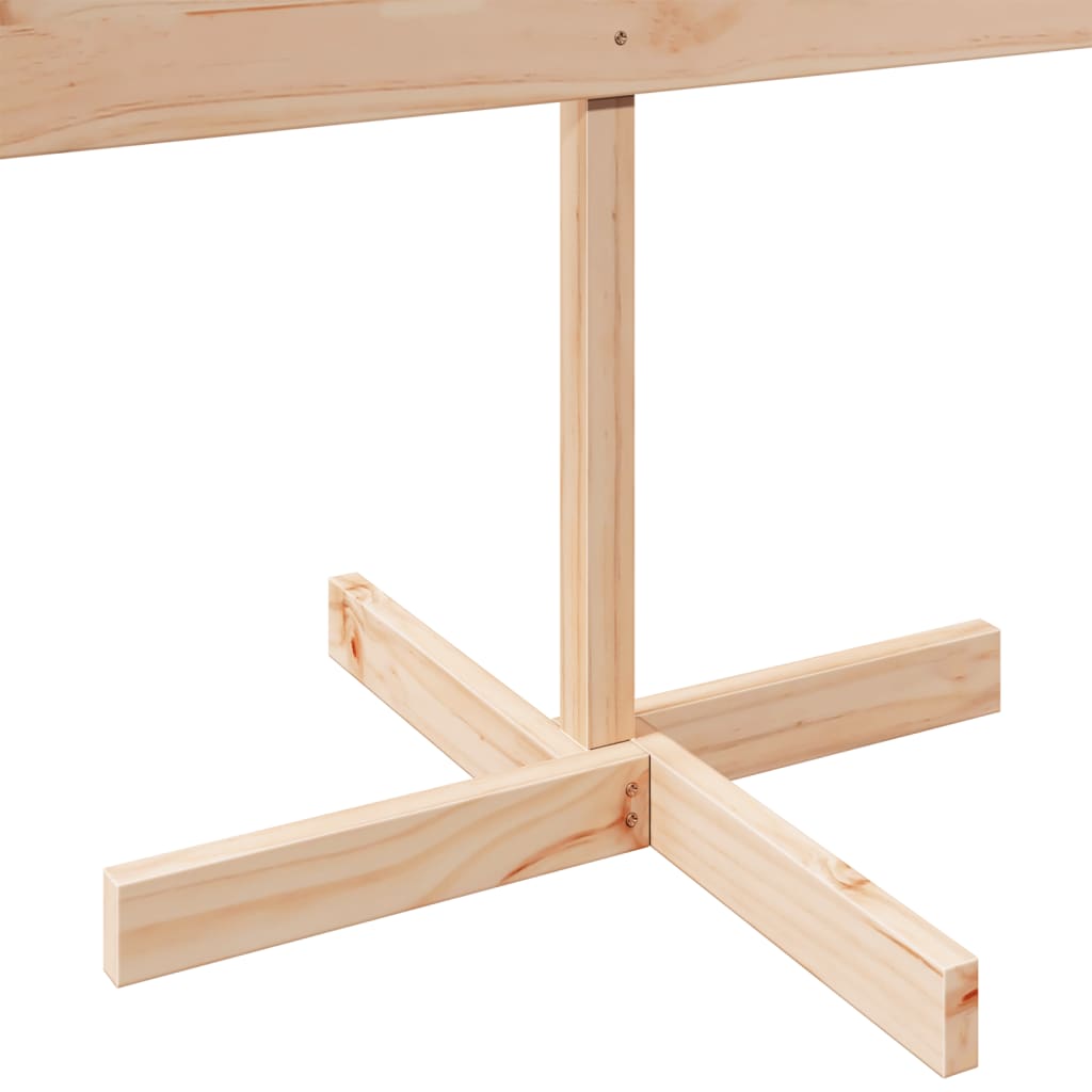 vidaXL Drewniana choinka do udekorowania, 150 cm, lite drewno sosnowe