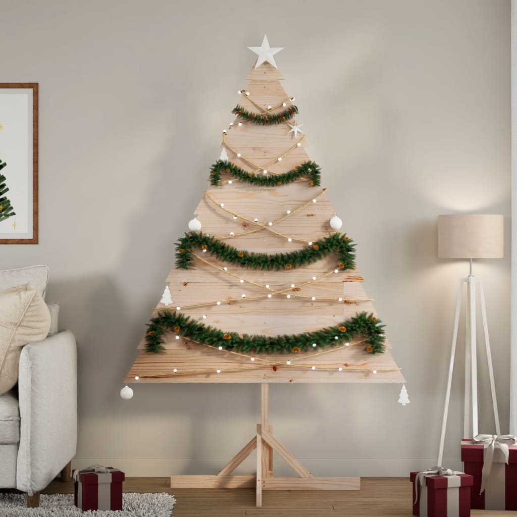 vidaXL Drewniana choinka do udekorowania, 180 cm, lite drewno sosnowe
