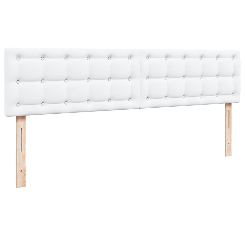 vidaXL Rama łóżka otomana z materacem, biała, 160x200 cm, ekoskóra