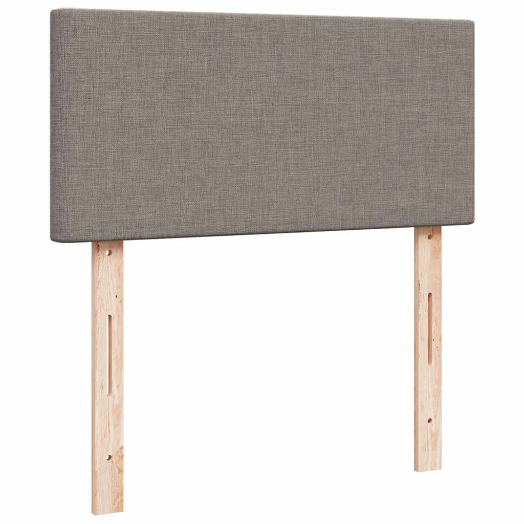 vidaXL Rama łóżka otomana z materacem, taupe, 80x200 cm, tkanina