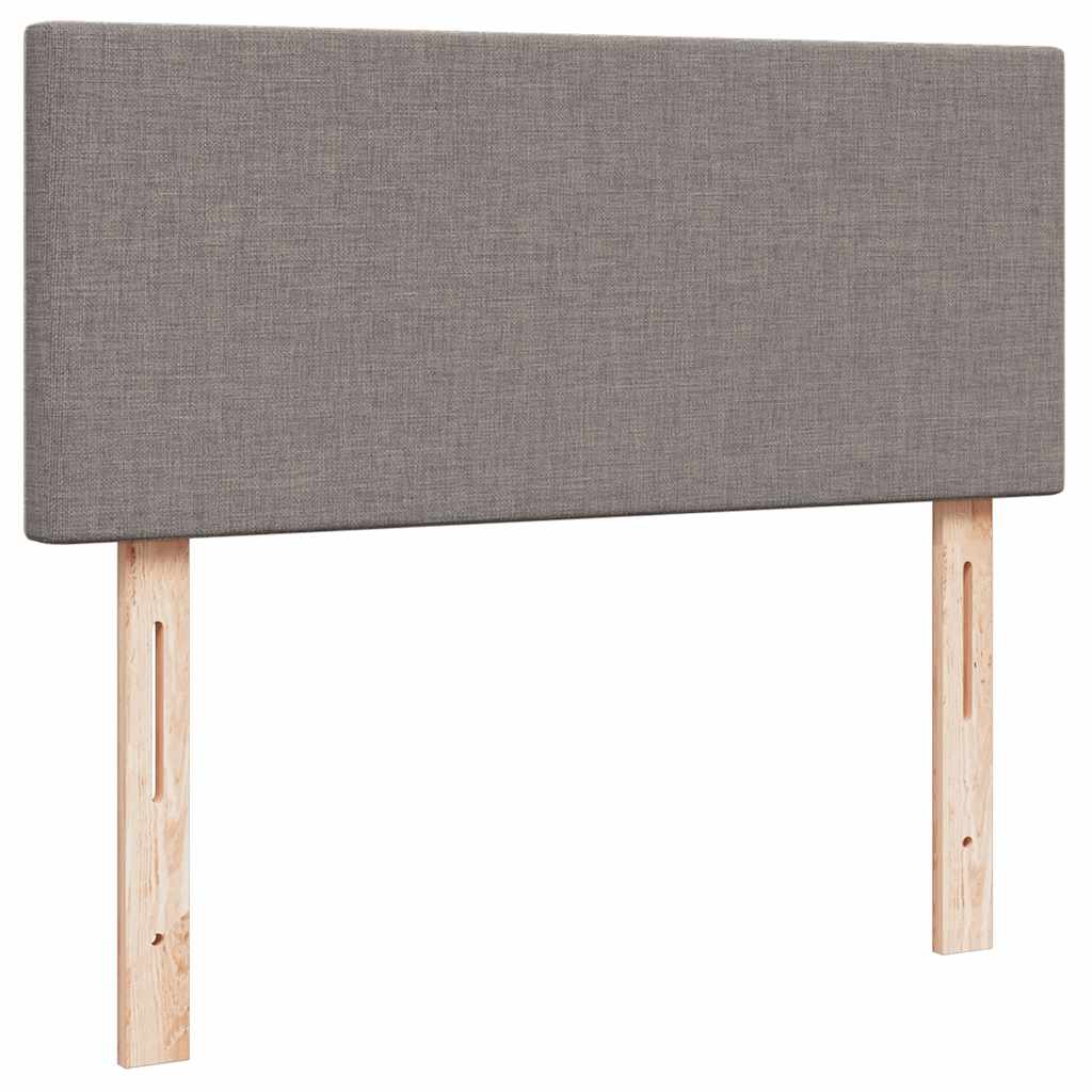 vidaXL Rama łóżka otomana z materacem, taupe, 120x190 cm, tkanina