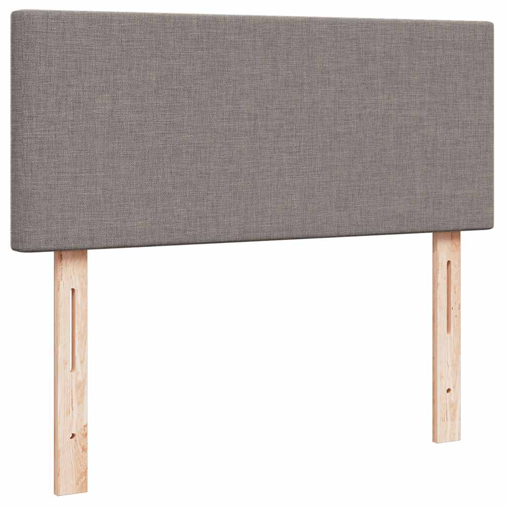 vidaXL Rama łóżka otomana z materacem, taupe, 120x200 cm, tkanina
