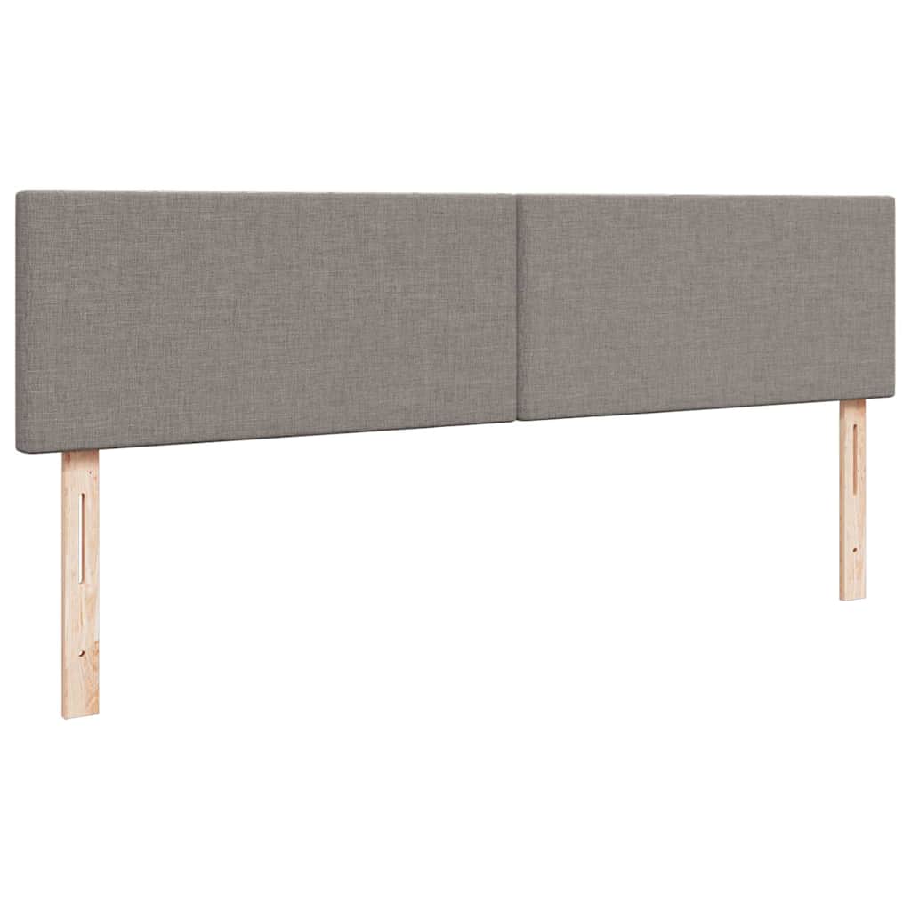 vidaXL Rama łóżka otomana z materacem, taupe, 160x200 cm, tkanina