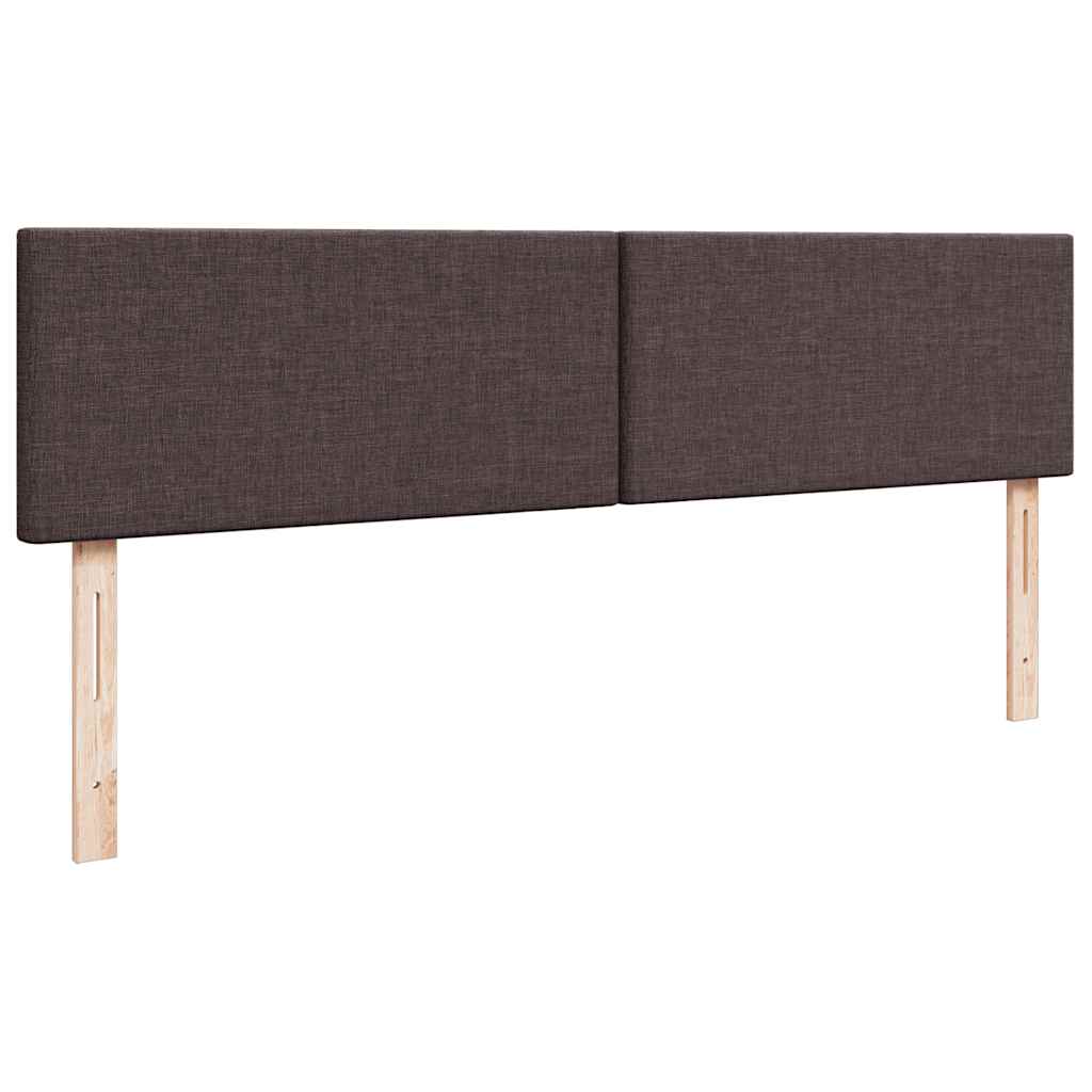 vidaXL Rama łóżka otomana z materacem, brązowa, 200x200 cm, tkanina