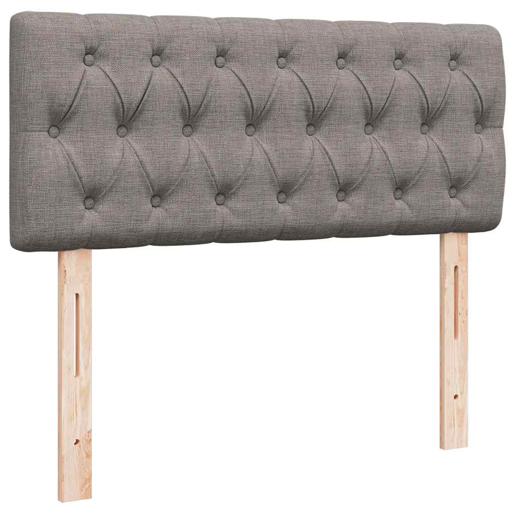 vidaXL Rama łóżka otomana z materacem, taupe, 120x200 cm, tkanina