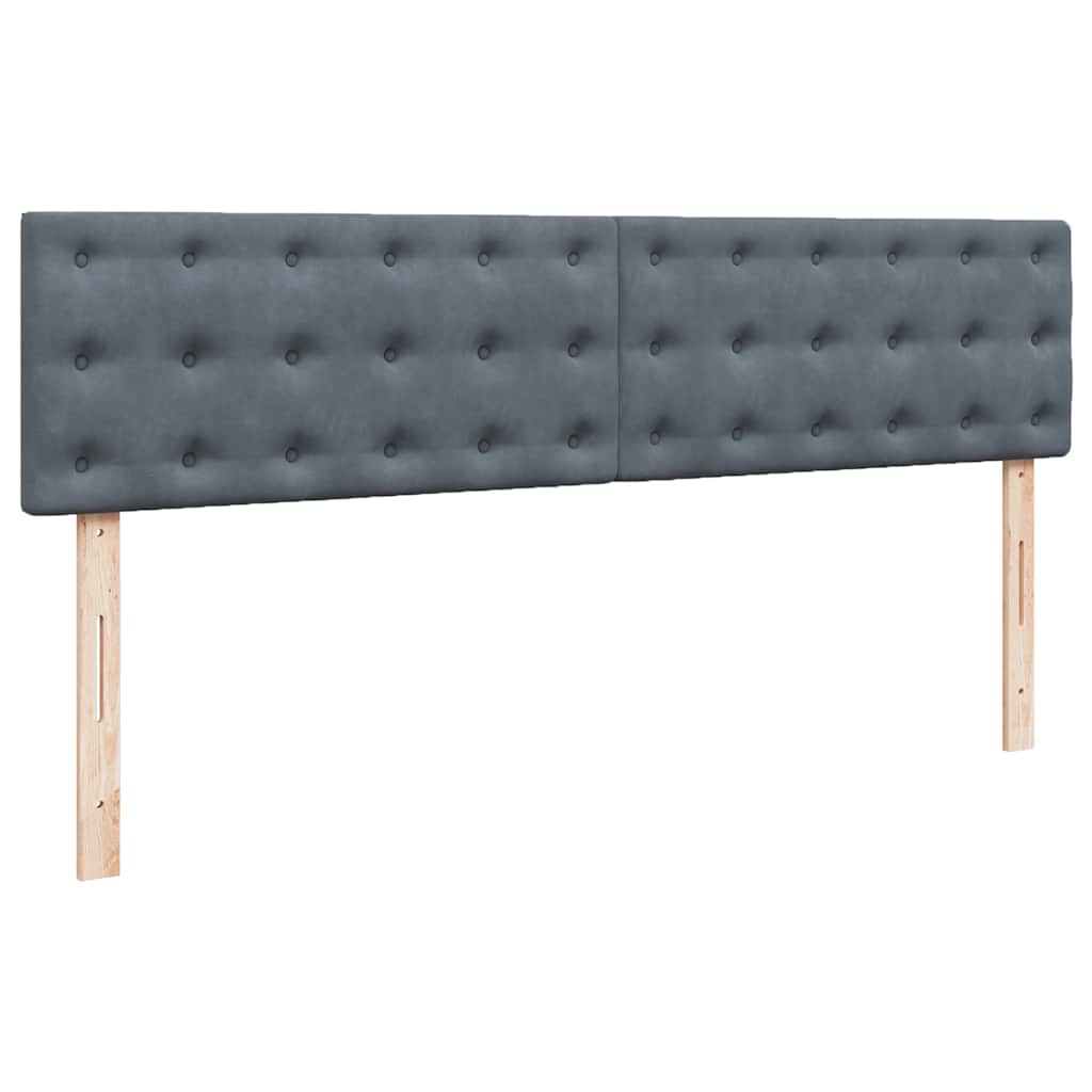 vidaXL Rama łóżka otomana z materacem, szara, 200x200 cm, aksamit