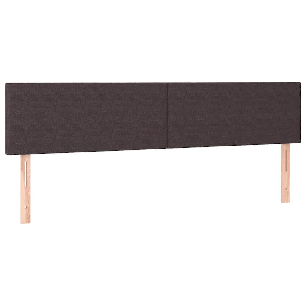 vidaXL Rama łóżka otomana z materacami, brązowa, 180x200 cm, tkanina