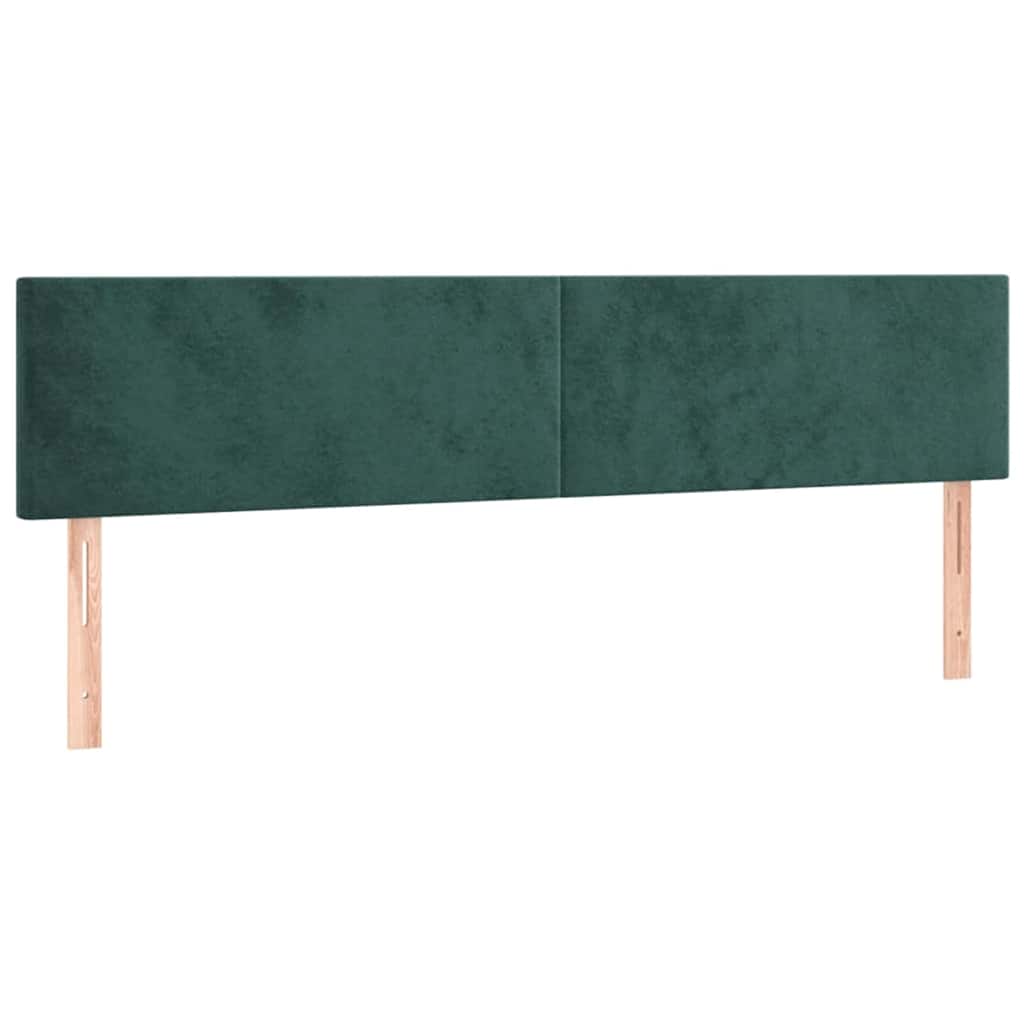 vidaXL Rama łóżka otomana z materacami, zielona, 180x200 cm, aksamit