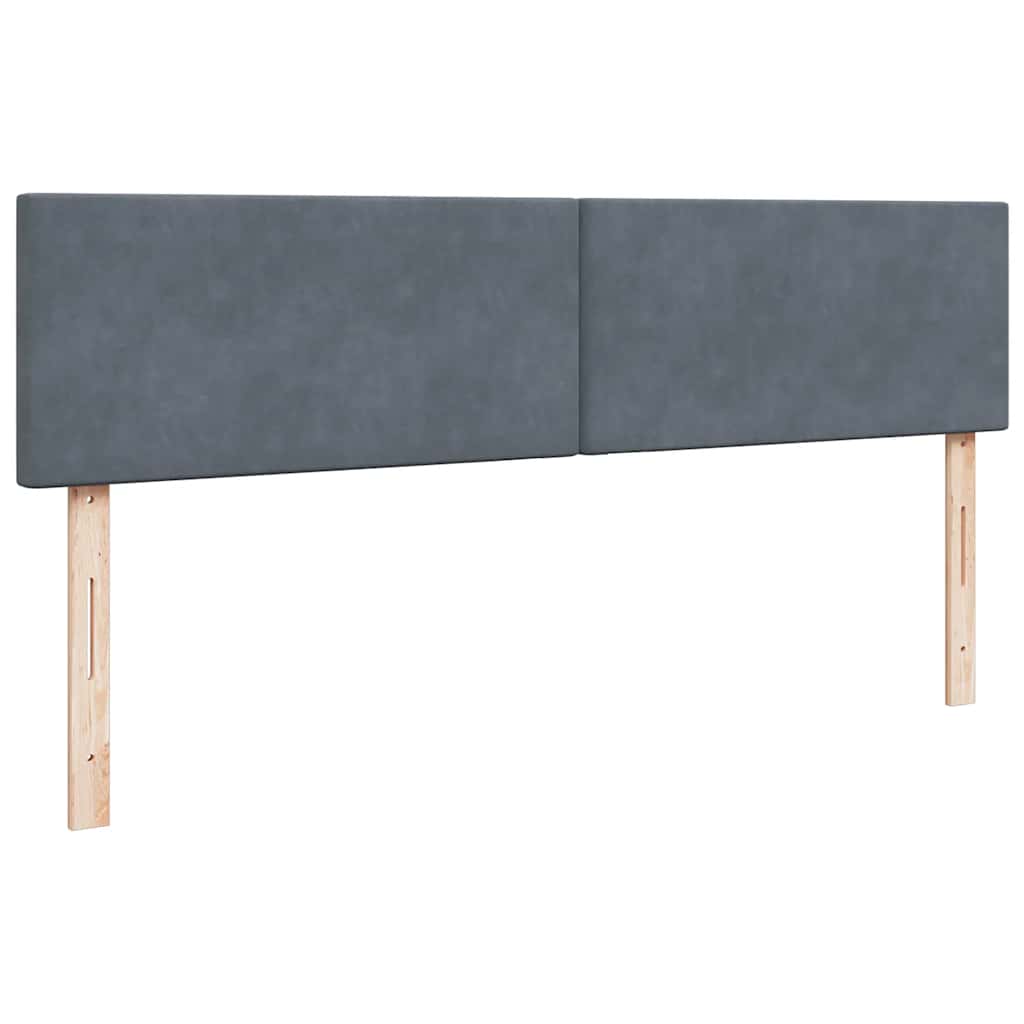 vidaXL Rama łóżka otomana z materacami, szara, 200x200 cm, aksamit