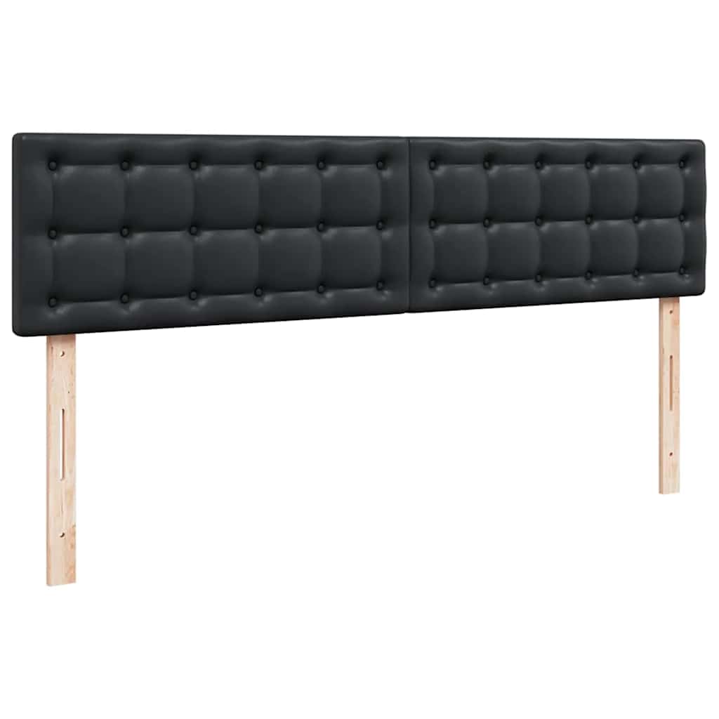 vidaXL Łóżko otomana z materacami i LED, czarna, 180x200cm, ekoskóra