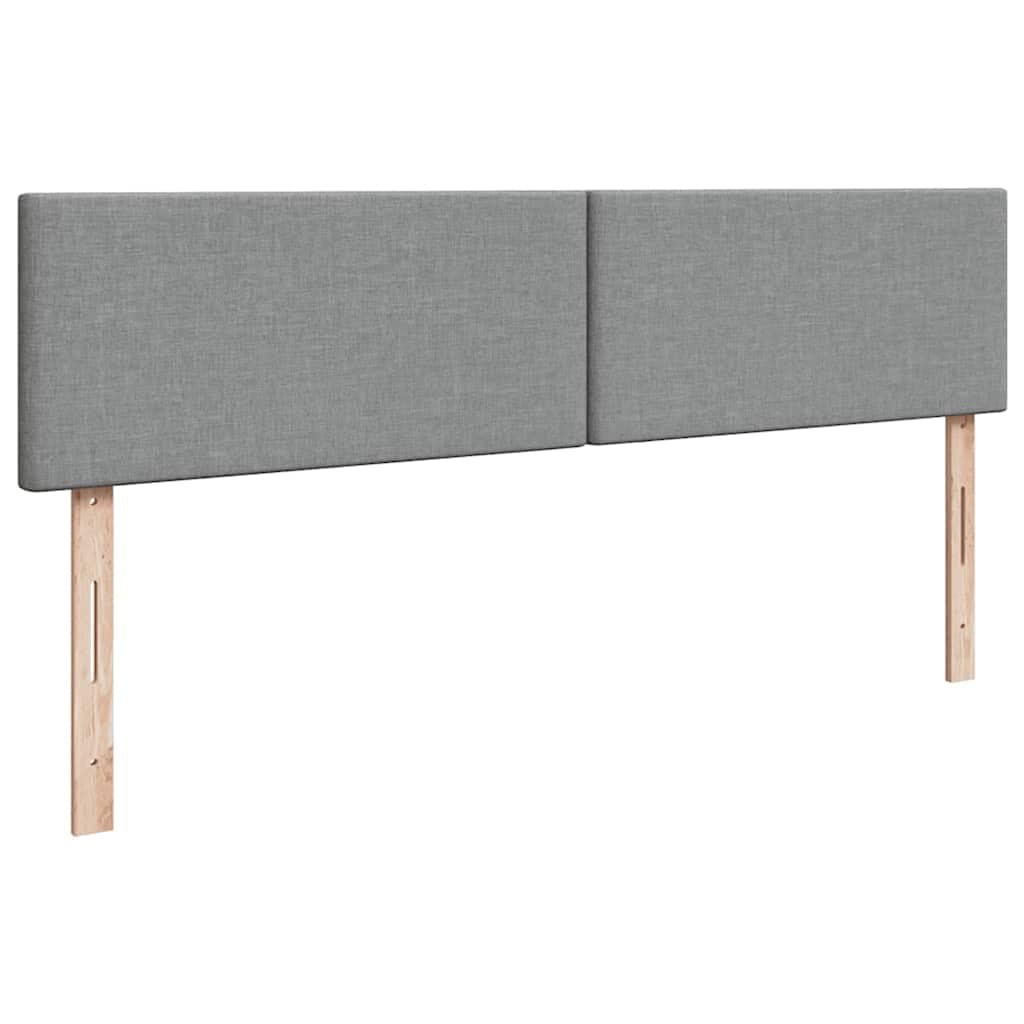 vidaXL Łóżko Ottoman z materacem i LED, jasnoszary, 180x200cm, tkanina