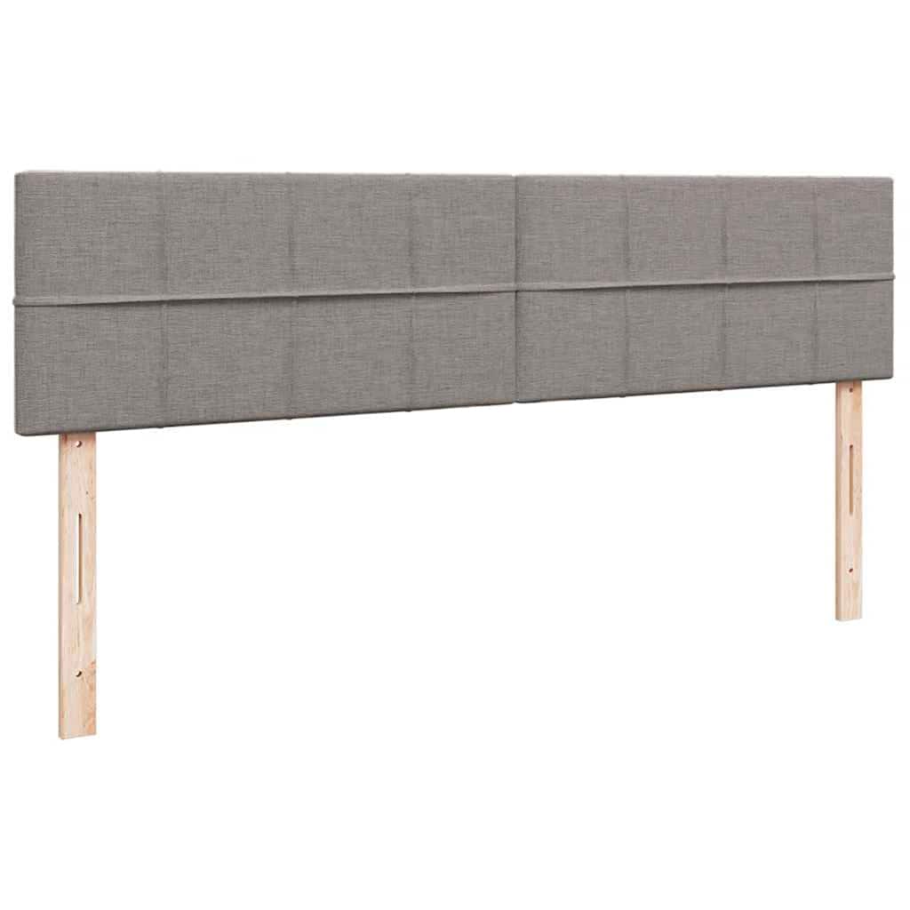 vidaXL Łóżko otomana z materacem i LED, taupe, 180x200cm, tkanina