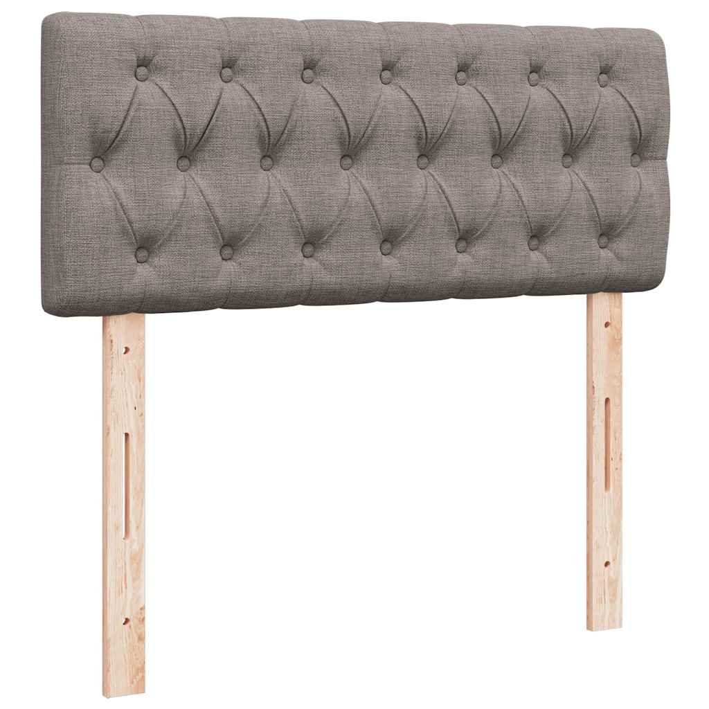 vidaXL Łóżko otomana z materacem i LED, taupe, 120x190cm, tkanina