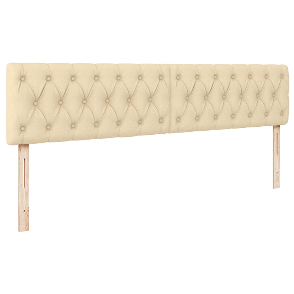 vidaXL Otomana Łóżko z Materacem i LED, kremowy, 180x200cm, tkanina