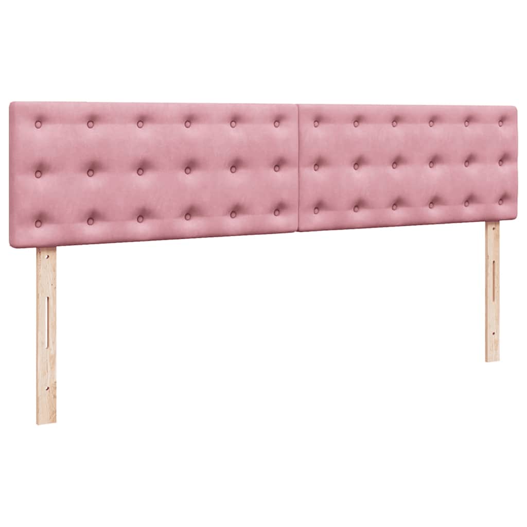 vidaXL Łóżko otomana z materacem i LED, różowy, 180x200cm, aksamit