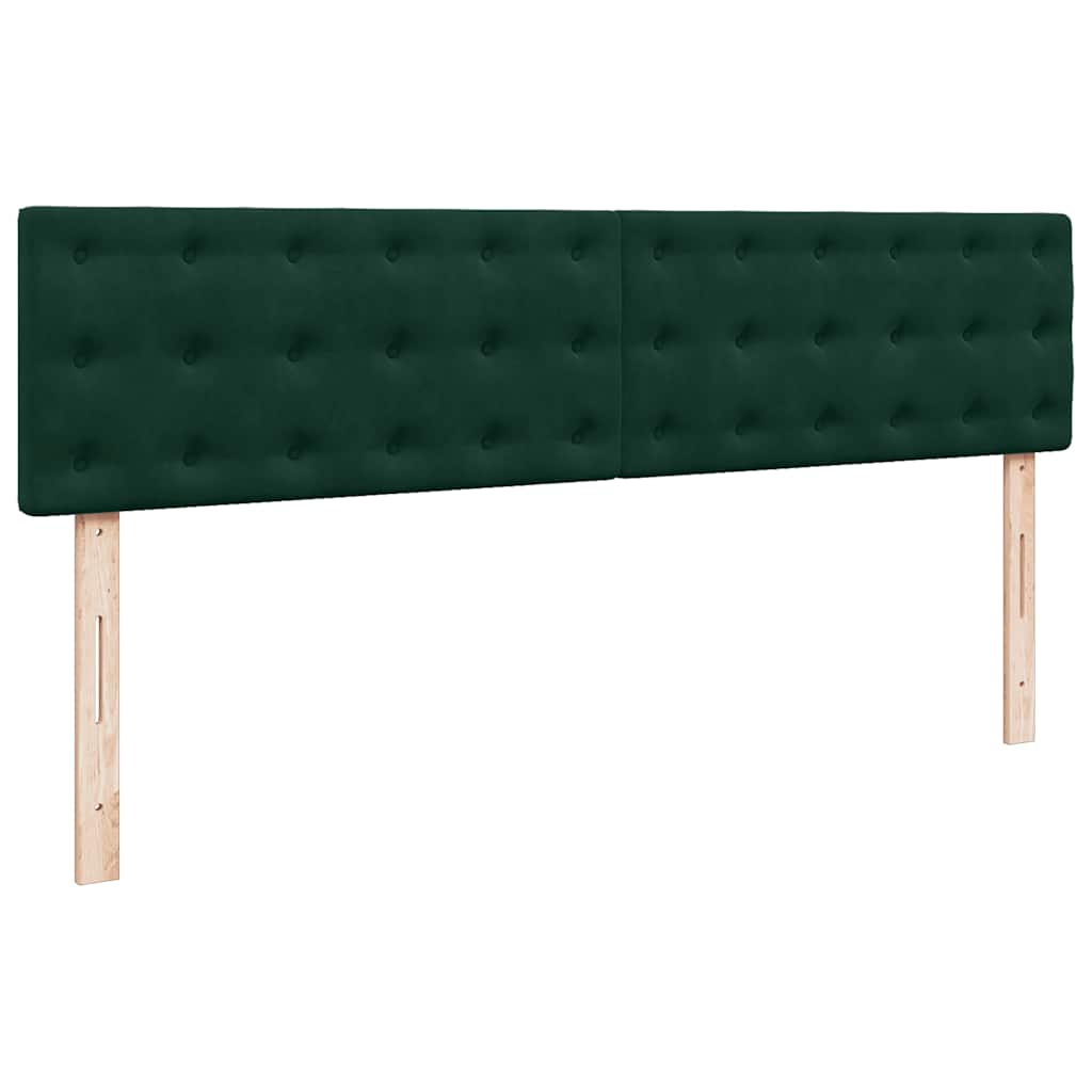 vidaXL Rama łóżka otomana z materacami, zielona, 200x200 cm, aksamit