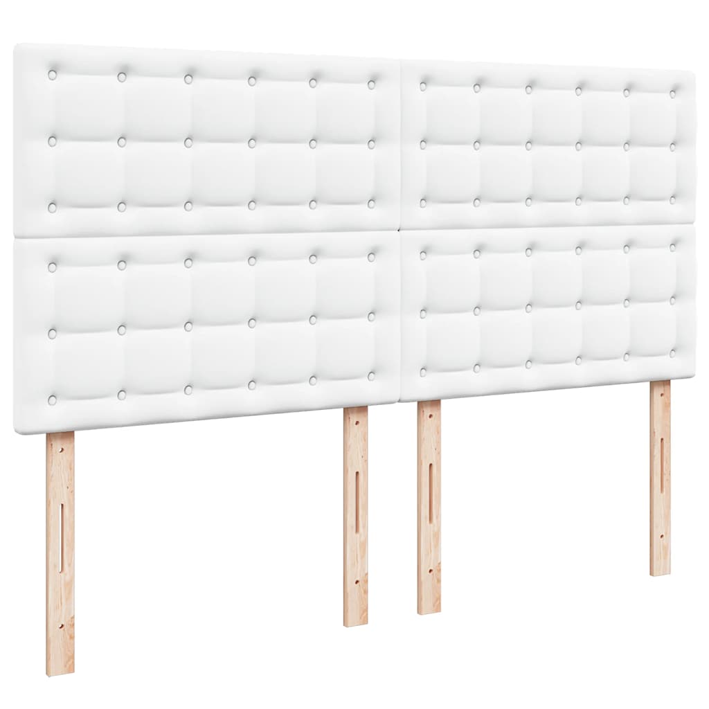 vidaXL Rama łóżka otomana z materacem, biała, 180x200 cm, ekoskóra