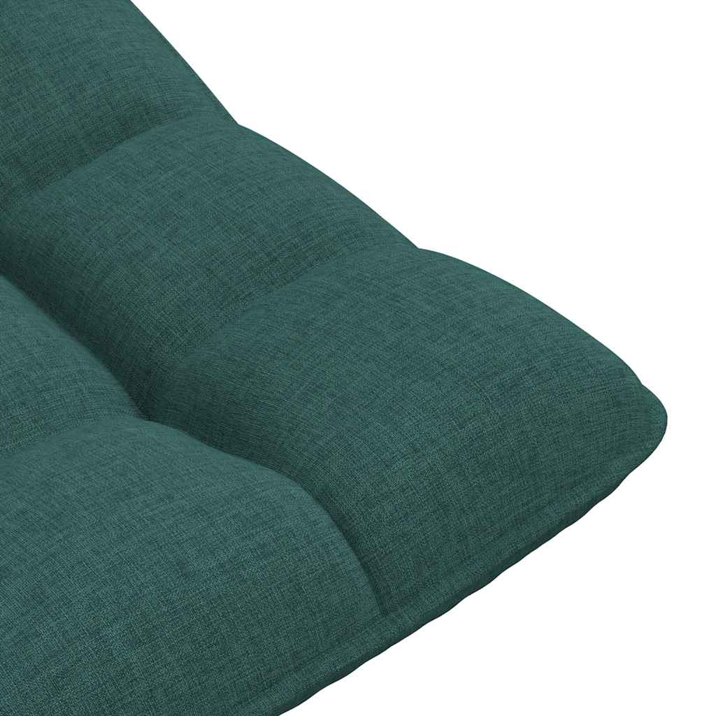vidaXL Krzesło obrotowe podłogowe Ciemnozielone 70x51x79 cm Tkanina