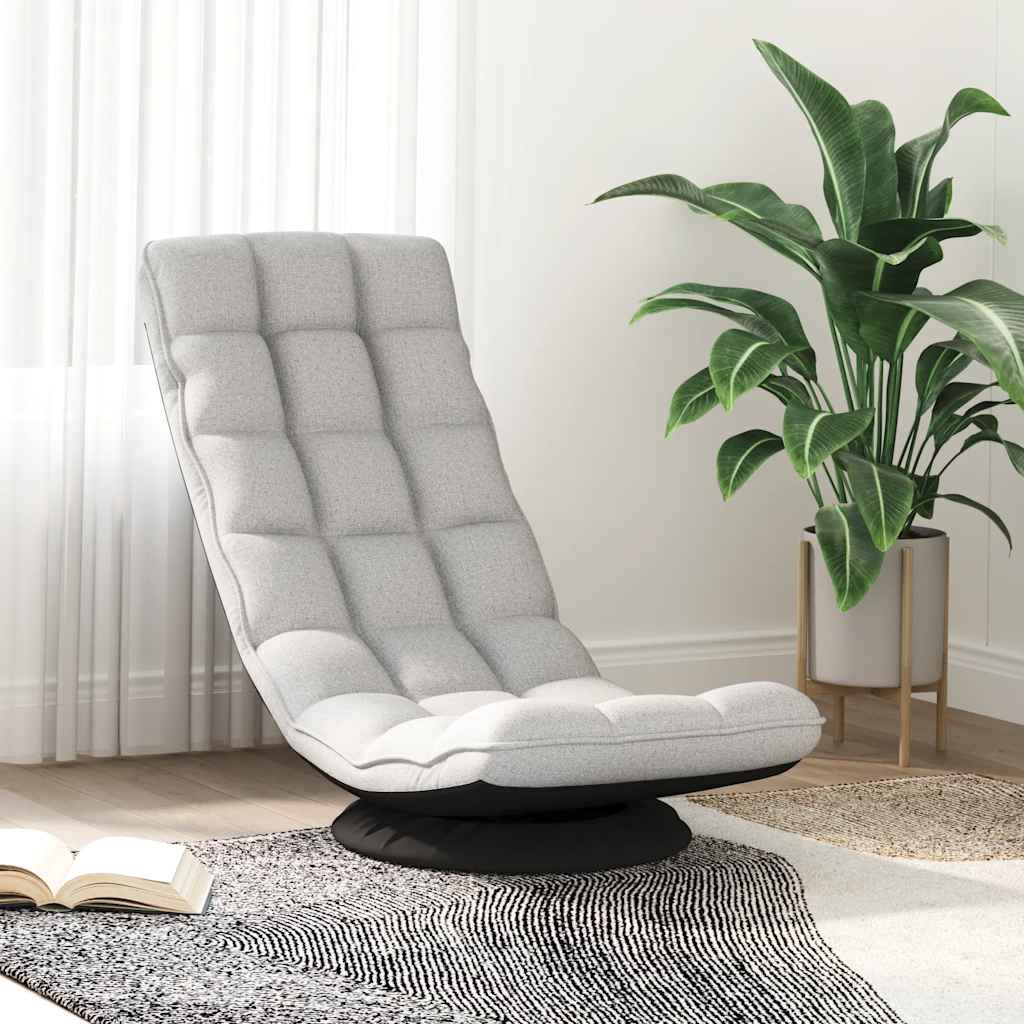 vidaXL Krzesło obrotowe podłogowe Cloud Grey 70x51x79 cm Tkanina