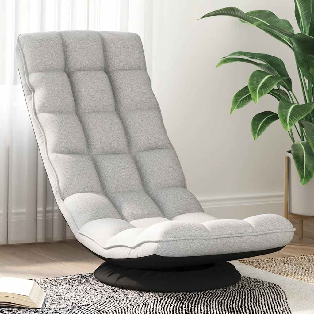 vidaXL Krzesło obrotowe podłogowe Cloud Grey 70x51x79 cm Tkanina