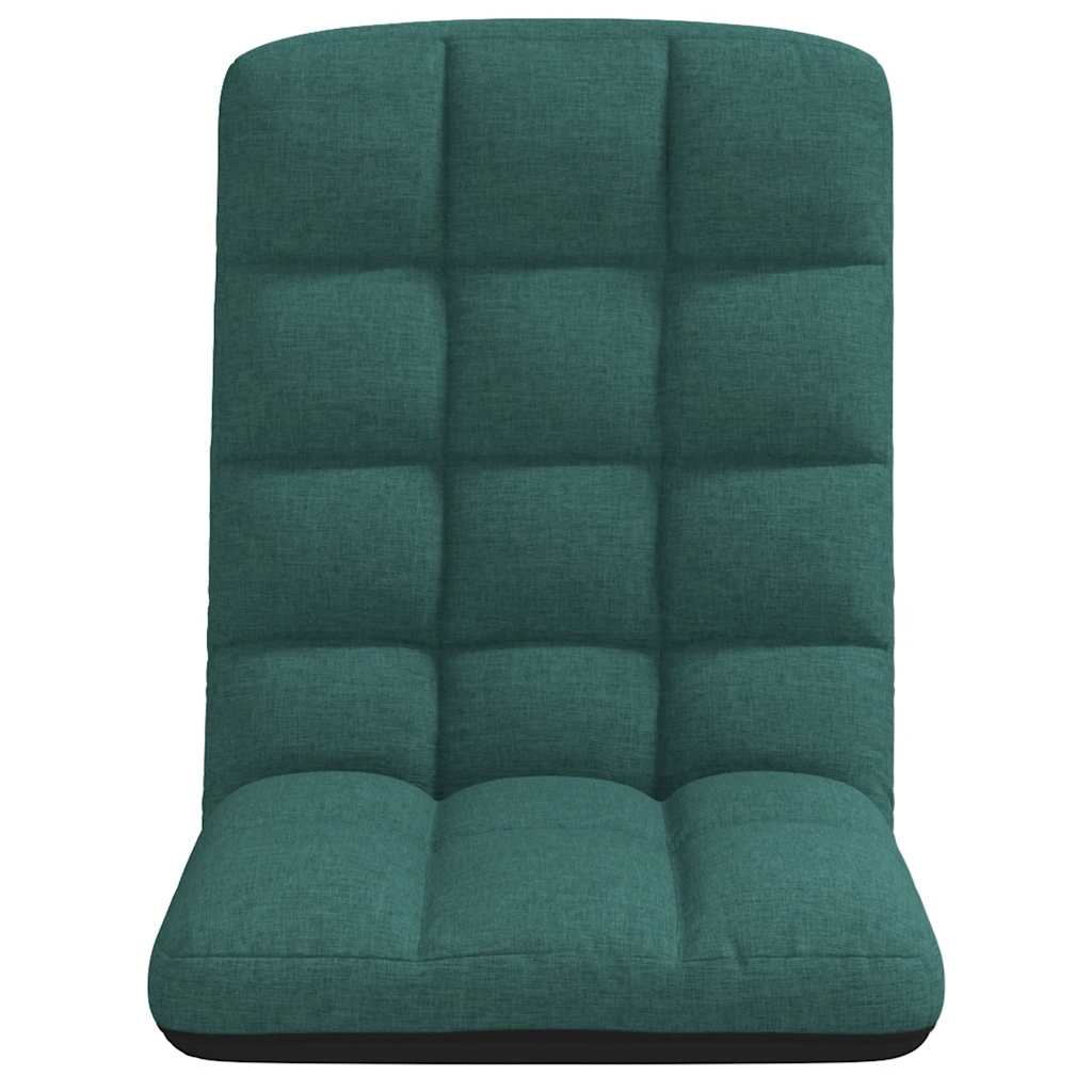 vidaXL Krzesło podłogowe składane Ciemnozielone 71x51x62 cm Tkanina