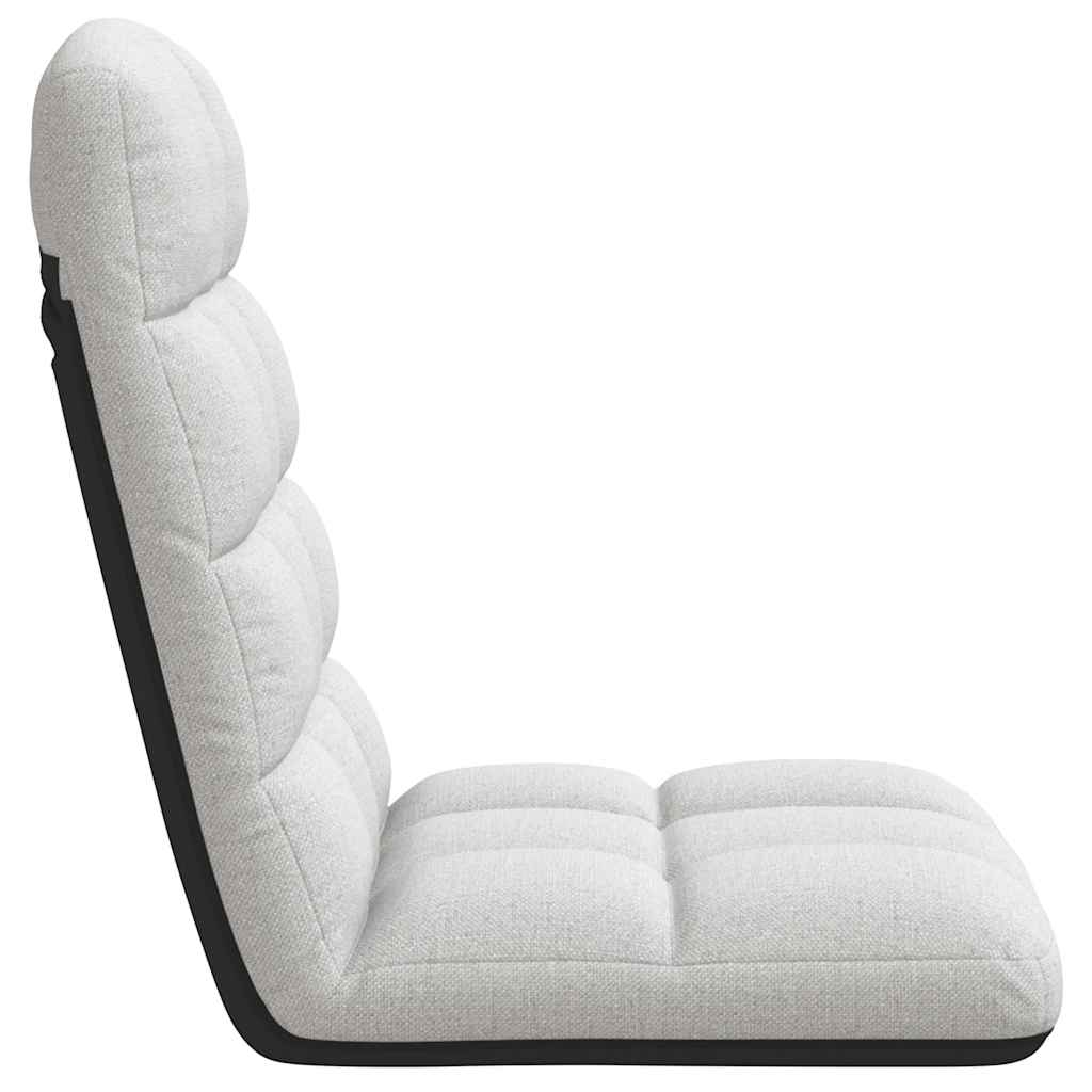 vidaXL Krzesło podłogowe składane Cloud Grey 71x51x62 cm Tkanina