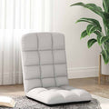 vidaXL Krzesło podłogowe składane Cloud Grey 71x51x62 cm Tkanina