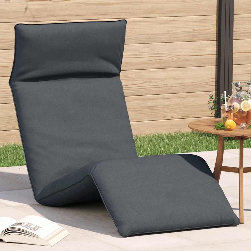 vidaXL Leżak składany Antracyt 175x54x8,5 cm Tkanina Oxford