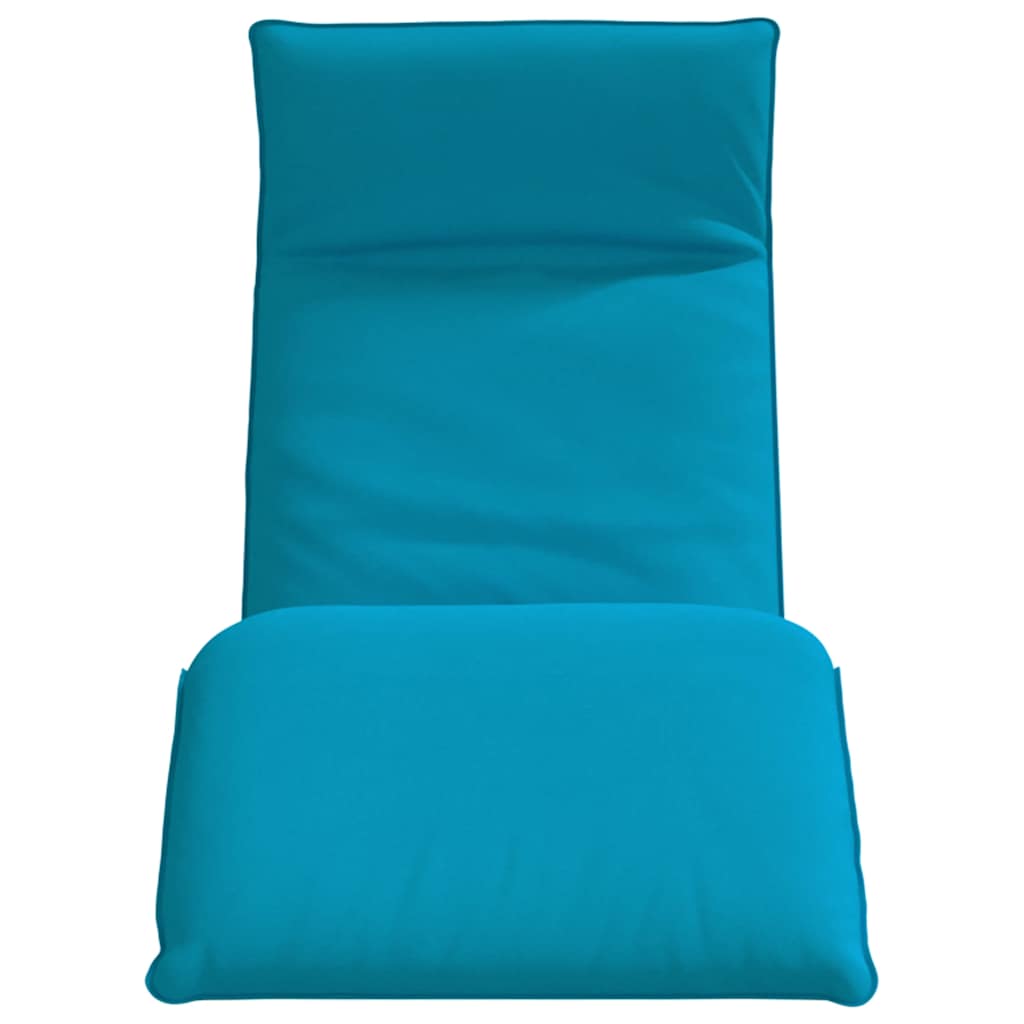 vidaXL Leżak składany jasnoniebieski 175x54x8,5 cm Oxford Fabric