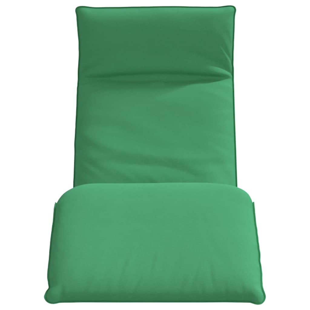 vidaXL Leżak składany zielony 175x54x8,5 cm Oxford Fabric