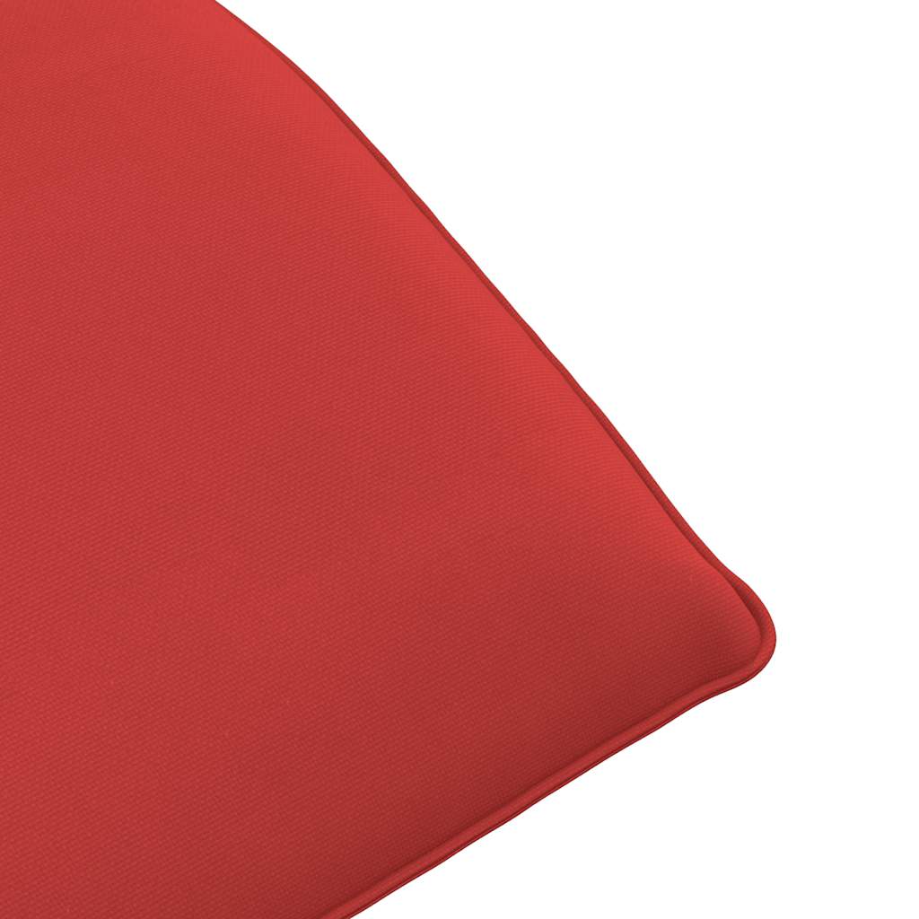 vidaXL Leżak składany czerwony 175x54x8,5 cm Oxford Fabric