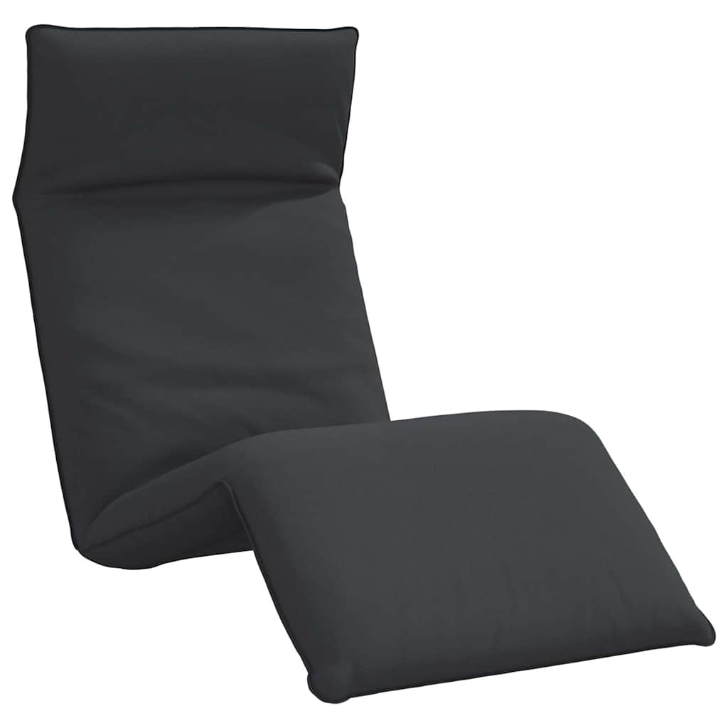 vidaXL Leżak składany czarny 175x54x8,5 cm Oxford Fabric