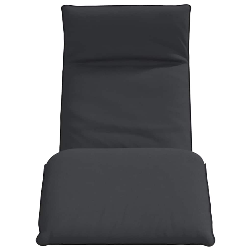 vidaXL Leżak składany czarny 175x54x8,5 cm Oxford Fabric