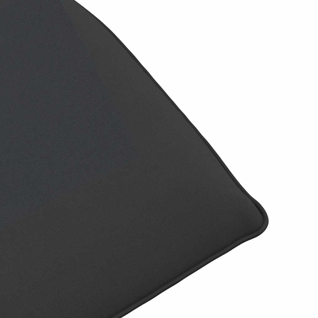 vidaXL Leżak składany czarny 175x54x8,5 cm Oxford Fabric