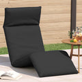 vidaXL Leżak składany czarny 175x54x8,5 cm Oxford Fabric