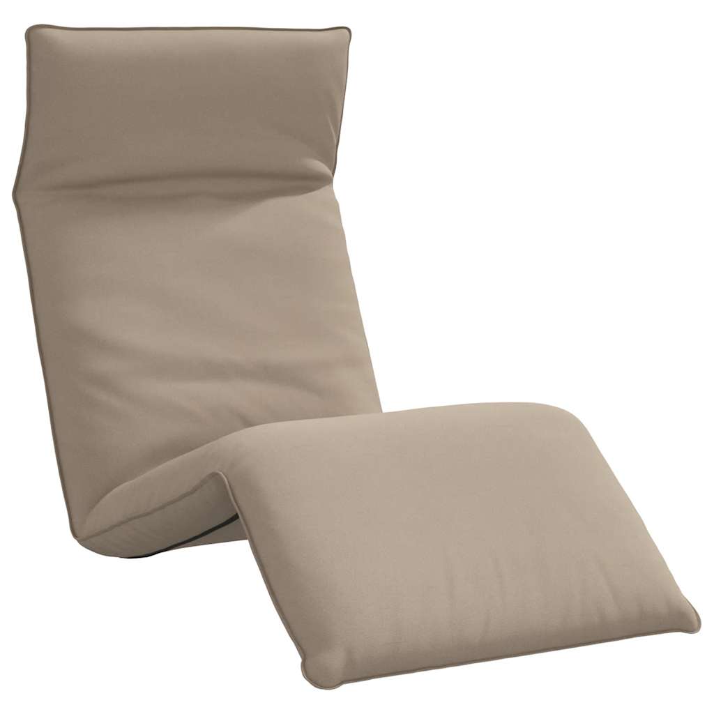 vidaXL Leżak składany Taupe 175x54x8,5 cm Oxford Fabric