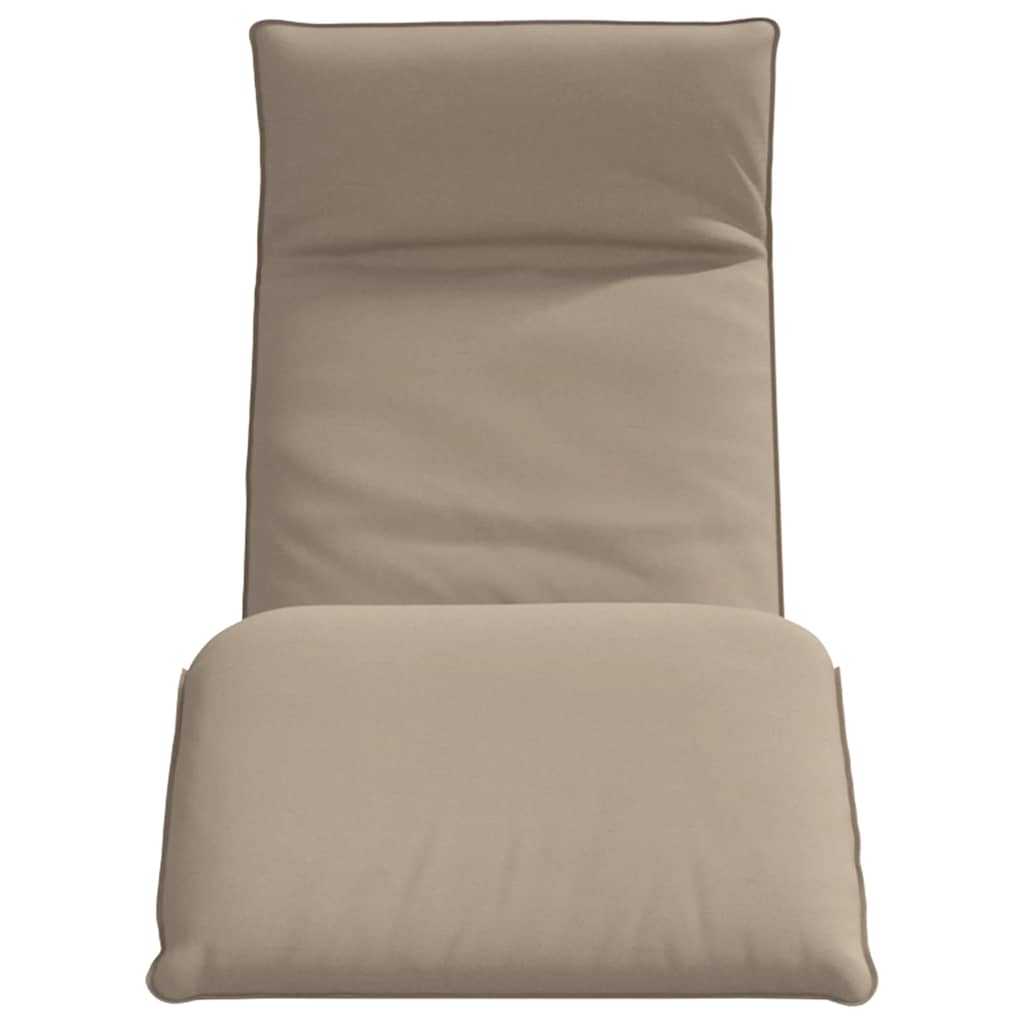 vidaXL Leżak składany Taupe 175x54x8,5 cm Oxford Fabric