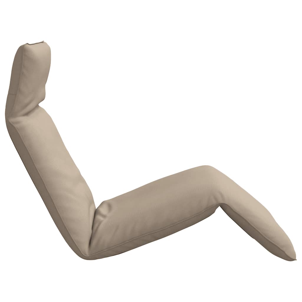 vidaXL Leżak składany Taupe 175x54x8,5 cm Oxford Fabric
