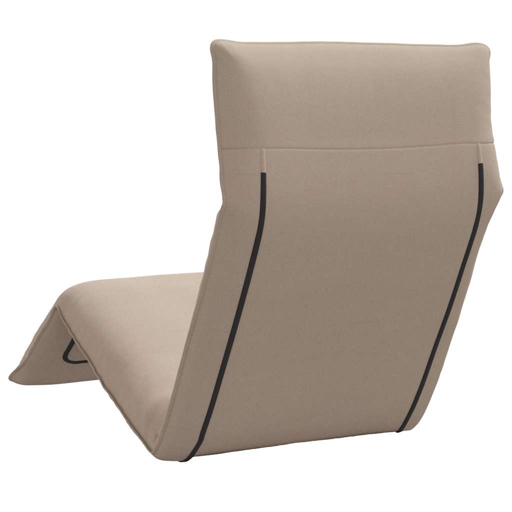 vidaXL Leżak składany Taupe 175x54x8,5 cm Oxford Fabric