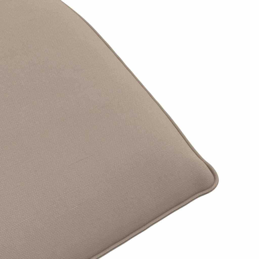 vidaXL Leżak składany Taupe 175x54x8,5 cm Oxford Fabric