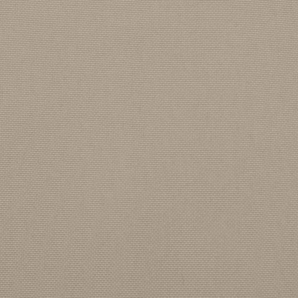 vidaXL Leżak składany Taupe 175x54x8,5 cm Oxford Fabric