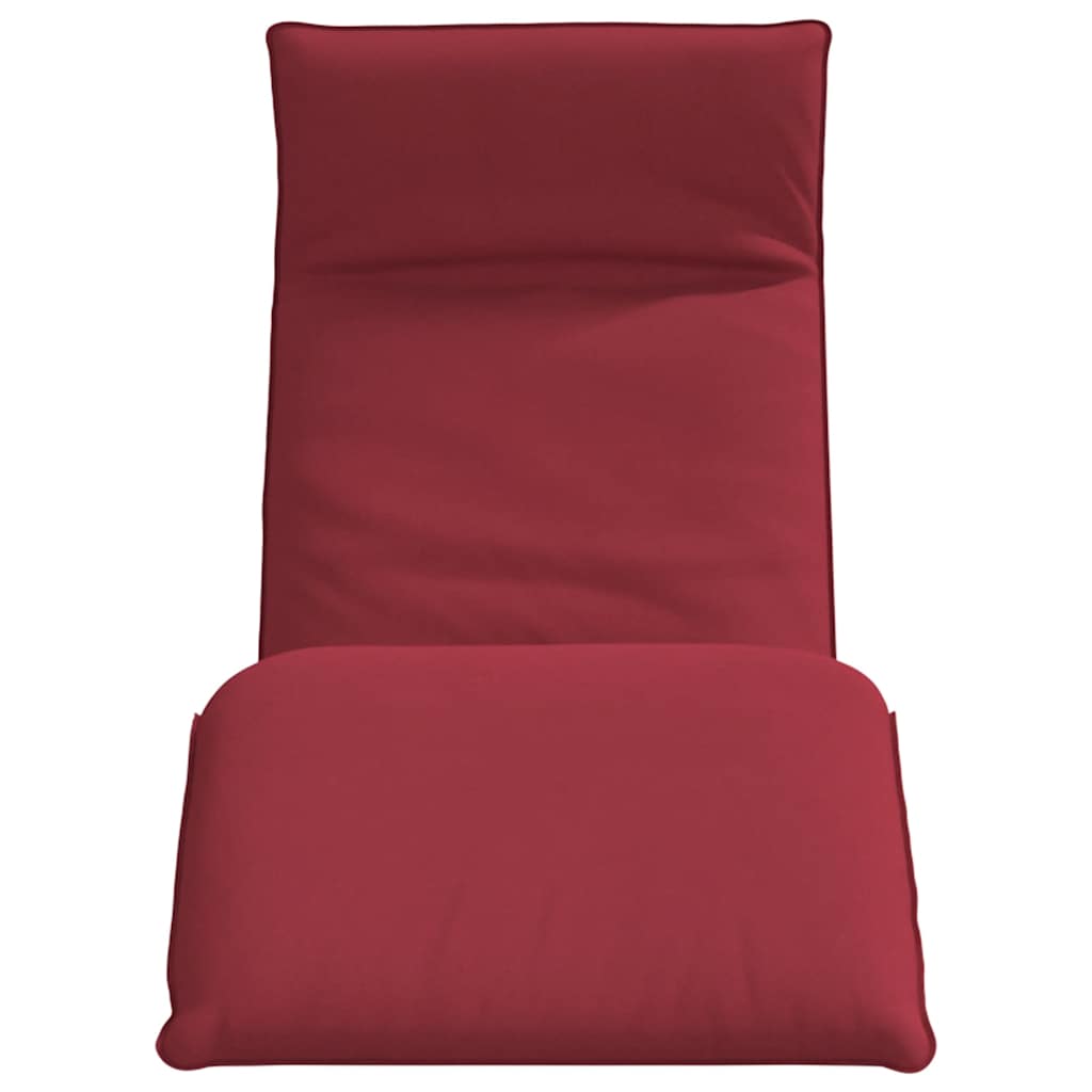 vidaXL Leżak składany wino czerwone 175x54x8,5 cm tkanina Oxford