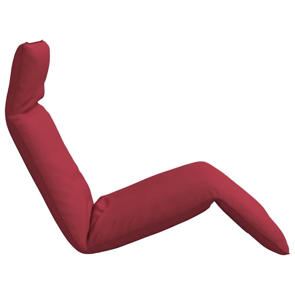 vidaXL Leżak składany wino czerwone 175x54x8,5 cm tkanina Oxford